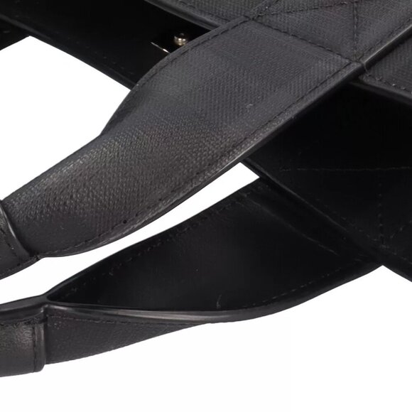 BURBERRY Shoulder Bag PVC leather 2way London Tech LDN logo used - Picture 12 of 12